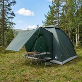 Kamping šator 2-osobni Maslinasto zelena Poliester i čelik u