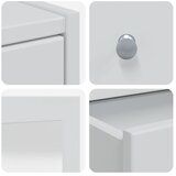  toaletna mizica z ogledalom FAUSKE, bela, 100x50x143 cm | Shoptok.si