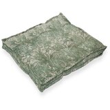 Tierra Bella Zelena sjedalica od lana Green Flowers, 37 x 37 cm Cene