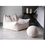 Wigiwama Kremno bela otroška vreča za sedenje iz tkanine bouclé Chair – | Shoptok.si