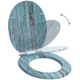  Toaletni pokrov s tiho zaporo Modra 44 x 38 cm MDF plošča, (5000208016) | Shoptok.si