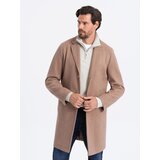 Ombre Men's lightweight single-breasted coat - beige | shoptok.hr