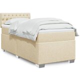  The Living Store Box spring postelja z vzmetnico krem 90x190 cm blago - Box Spring Postelja, (21514972) | Shoptok.si