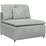  Modularna sofa s jastucima, baršunasta, svijetlosiva | Shoptok.si