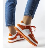 Gemre Orange sneakers combined materials Hila | Shoptok.si