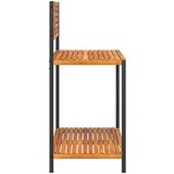 vidaXL Vrtni radni stol 90x50x110 cm masivno bagremovo drvo i čelik | shoptok.hr