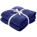 Catherine Lansfield Temno modre frotirne bombažne brisače v kompletu 2 ks 90x140 cm Anti-Bacterial – | Shoptok.si