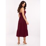 Italy Moda Dress-MI-SK-62200.76-burgundy | shoptok.hr