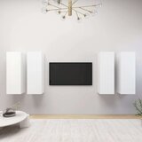  omarice 4 kosi bele 30,5x30x90 cm iverna plošča, (20913587) | Shoptok.si