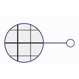 Maul Rastrska tabla standard, bela, raster 10 x 10 / 50 x 50 mm, ŠxV 1200 x 900 mm | Shoptok.si
