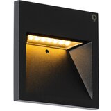 QAZQA Moderna stenska svetilka črna z LED - Gem 2 | Shoptok.si