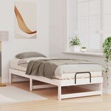  Krevetna konstrukcija Bijelo 80 x 210 cm Čvrsto borovo drvo | shoptok.hr