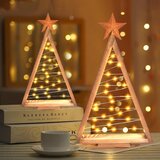 TETSMG LED lesena božična jelka z zvezdo | Shoptok.si