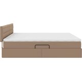  Krevet s madracem i skladištem Kapućino 200 x 200 cm Lažna koža | shoptok.hr