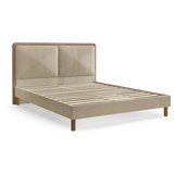 Bobochic Paris Prljavo rozi podstavljeni tapecirani bračni krevet s podnicom 160x200 cm Mara – | shoptok.hr