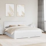  Krevetna konstrukcija Bijelo 180 x 200 cm Konstruirano drvo | Eponuda.com