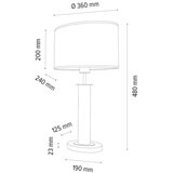  Spot-Light 7017400311537 - Stona lampa MERCEDES 1xE27/40W/230V hrast | Eponuda.com
