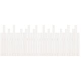  Zidno uzglavlje bijelo 204x3x80 cm od masivne borovine | shoptok.hr