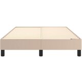  Kreveta s oprugama boja cappuccina 120x200cm umjetna koža | shoptok.hr