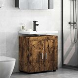 Ormarić za Lavabo - Umivaonik s pohranom Dimljeni hrast 60 x 34 x 63 cm | shoptok.hr