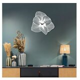 WALLXPERT dekorativni metalni zidni sat azalea bela boja Cene