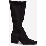 Sergio Leone Women's Low Heel Eco Suede Boots | Shoptok.si