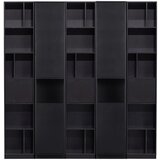 WOOOD Crna modularna biblioteka od masivnog bora 200x210 cm Finca – | shoptok.hr