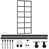 Klizna vrata s priborom ESG staklo i aluminij 90 x 205 cm | Eponuda.com