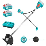 Total akumulatorska kosilnica za travo (nitkarica) 330mm/20V/2.0Ah-7.5Ah/P20S /industrial (set baterija 2x4Ah, polnilec) (TSTLI202521)