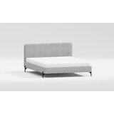 Ropez Svetlo siva oblazinjena postelja z letvenim dnom 90x200 cm Barker – | Shoptok.si