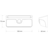  LED solarno zidno svetlo sa senzorom LINK LED/5W/3,7V IP65 crna | Eponuda.com