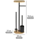 Wenko Črno/v naravni barvi jekleno stojalo za WC papir z WC ščetko Pomarolo – | Shoptok.si