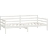  Dnevni ležaj s madracem 90 x 200 cm bijeli od masivne borovine | shoptok.hr