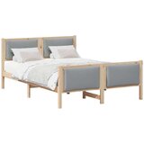  Konstrukcija postelje Svetlo siva 150 x 200 cm blago, (5000084166) | Shoptok.si