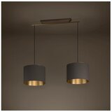 Eglo 390336 - visilica na sajli santandria 2xE27/40W/230V braon/zlatna Slike