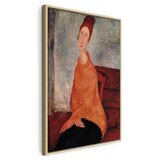  Slika - Amedeo Modigliani – Jeanne Hebuterne in a Yellow Sweater 40x60 U prirodnom drvenom okviru | shoptok.hr