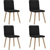 Maison Chic Jedilni stoli - Vzorci stoli 4 kosi črno blago A704, (22031902) | Shoptok.si