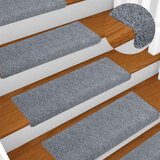  Prostirke za stepenice, samoljepljive, 5 kom, 65x21x4 cm, svijetlo sive, pravokutni rub | shoptok.hr
