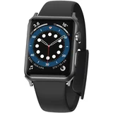 zapestnica s paščkom za apple watch 3/4/5/6/SE 38-40mm slip-thru črna, (21974477)
