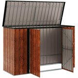  Kutija za spremanje u vrtu Smeđa 214 x 82 x 132 cm Čelik | shoptok.hr