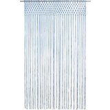  Zavjesa s makrameom plava 140 x 240 cm pamučna | Eponuda.ba