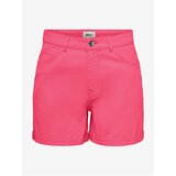 Only Dark pink womens denim shorts Vega - Women Cene
