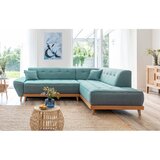 Miuform Turkizna raztegljiva kotna sedežna garnitura (desni kot) Dazzling Daisy – | Shoptok.si