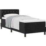 vidaXL Boxspring - Krevet s oprugama i madracem Crni 100x200 cm Baršun Crna | shoptok.hr