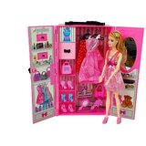  Set lutaka za igru u koferu - dečko i cura s raznim rekvizitima - roza | shoptok.hr