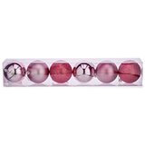  Set božićnih kuglica Roza Plastika Ø 8 cm (24 kom.) | shoptok.hr