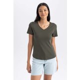 Defacto Slim Fit Ribana Short Sleeve T-Shirt | shoptok.hr