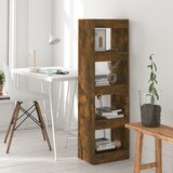 vidaXL knjižna omara/pregrada dimljeni hrast 40x30x135 cm Cene