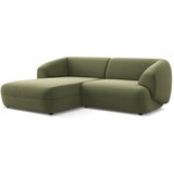 Makamii zelena žametna kotna sedežna garnitura (levi kot) moana – | Shoptok.si