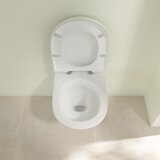 Villeroy Boch 5688HR01 O.novo Combi-Pack viseča brezrobna WC školjka z WC desko s počasnim zapiranjem | Shoptok.si